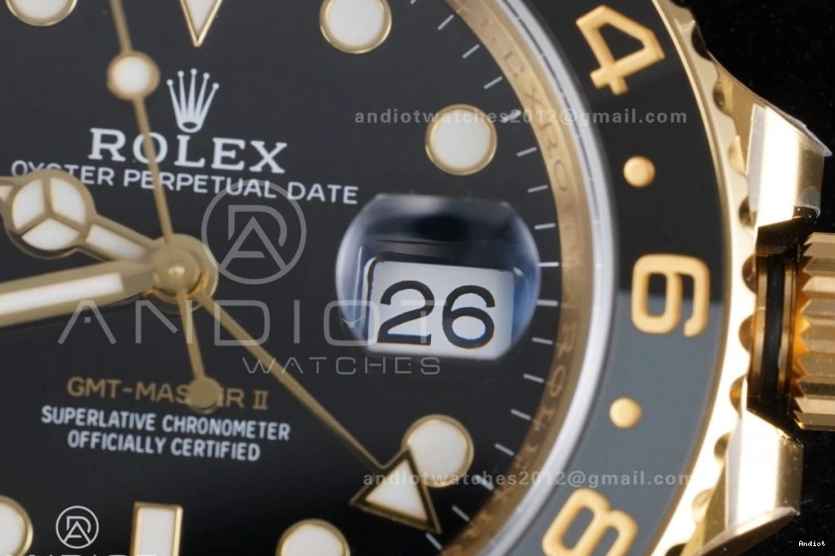 GMT SH3285 Dial V2 Master Edition 126718 New Best ARF YG Jubilee Bracelet Black on GRNR II 1122